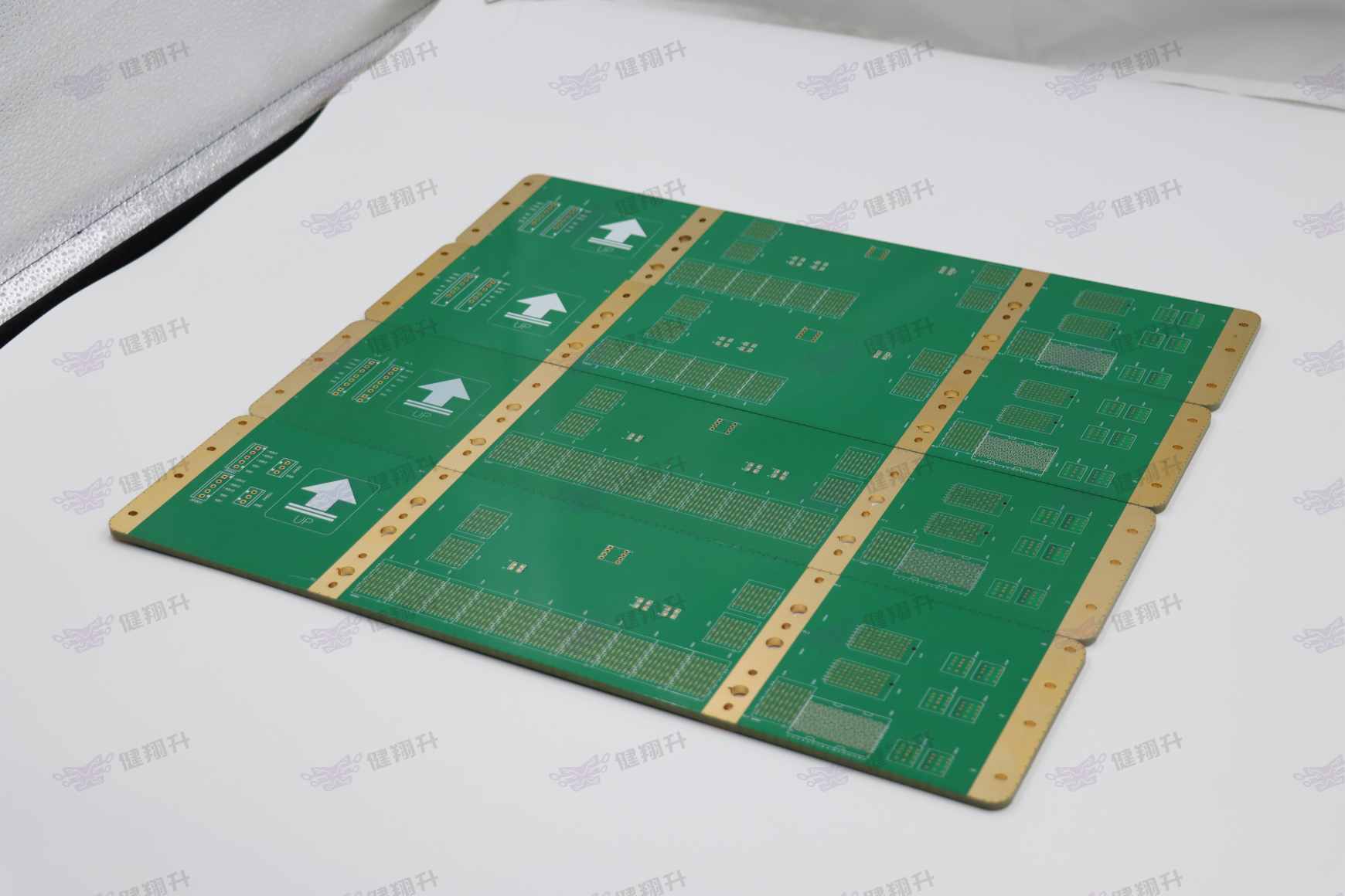 高密度BGA多拼板盲孔填孔实物图