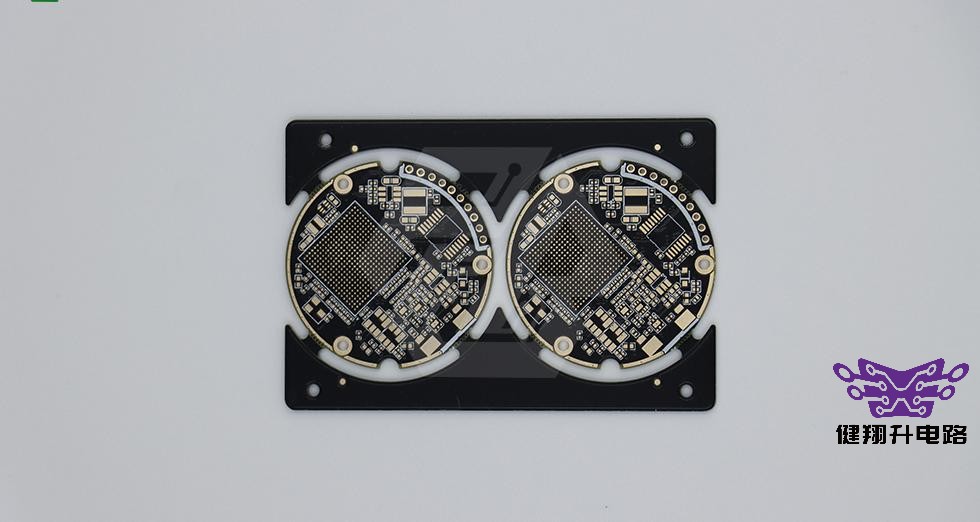 HDI双圆BGA阵列PCB实物图，细间距POFV塞孔场景